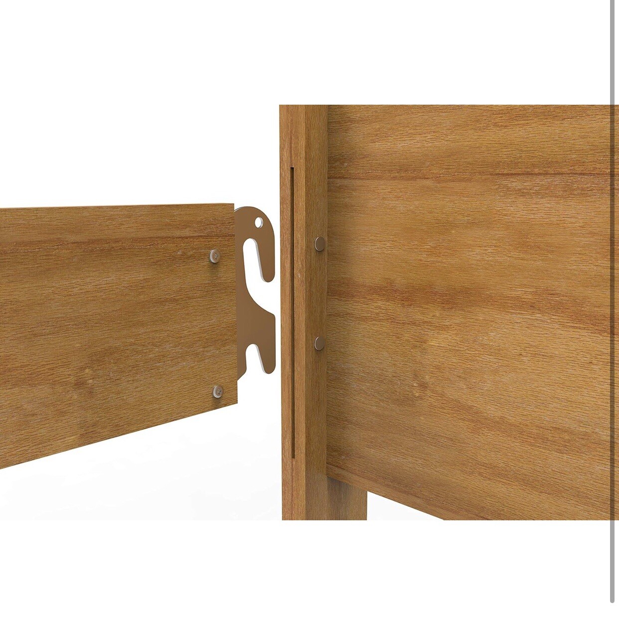 2pcs Universal Wood Bed Metal Claw Hook,Bed Rail Hook Bracket,Plates Brackets