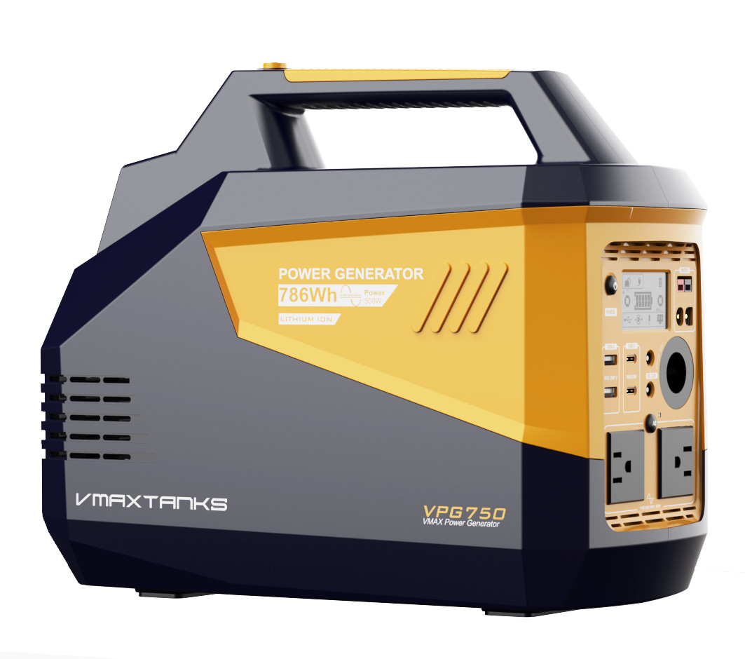 Vmax VPG750 Portable Power Station 786Wh 110VAC Pure Sine Inverter For Camping