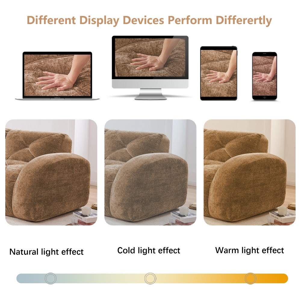 Comfy Velvet Cloud Couch 4-Seater Modular Sofa Set No Assembly