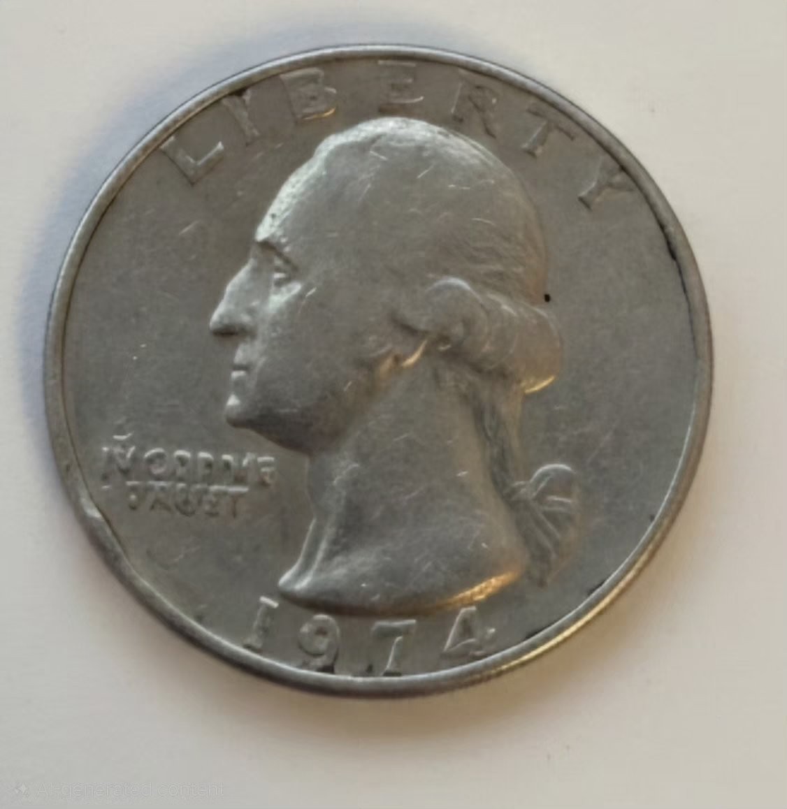 1974 no mint mark washington quarter