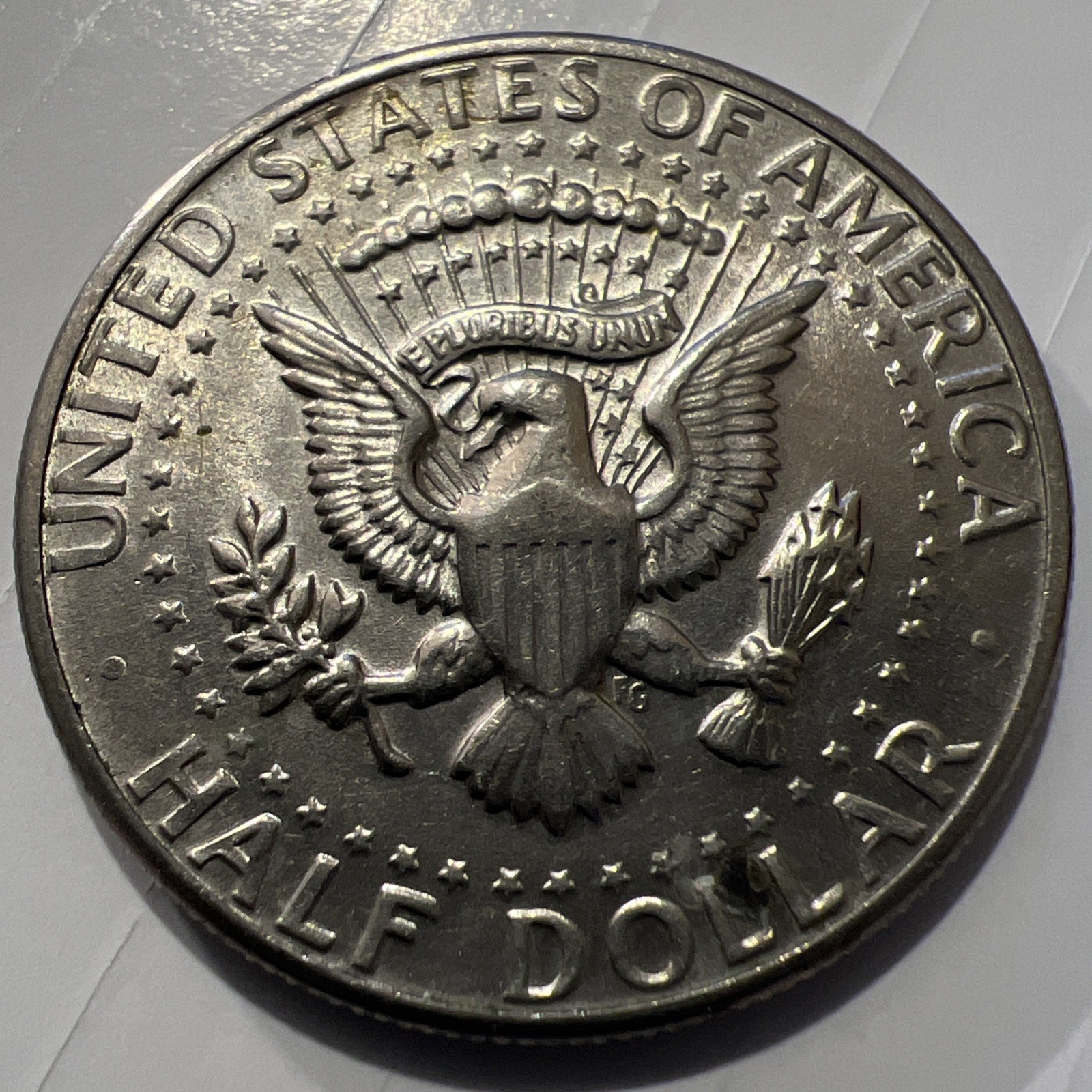 1971 D Kennedy half dollar