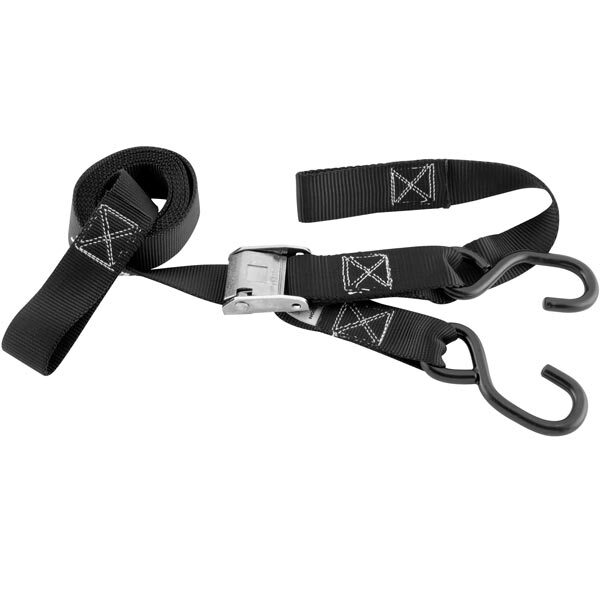 BikeMaster Tiedowns with Integrated Softhooks Black 1.5" x 74" (100517)
