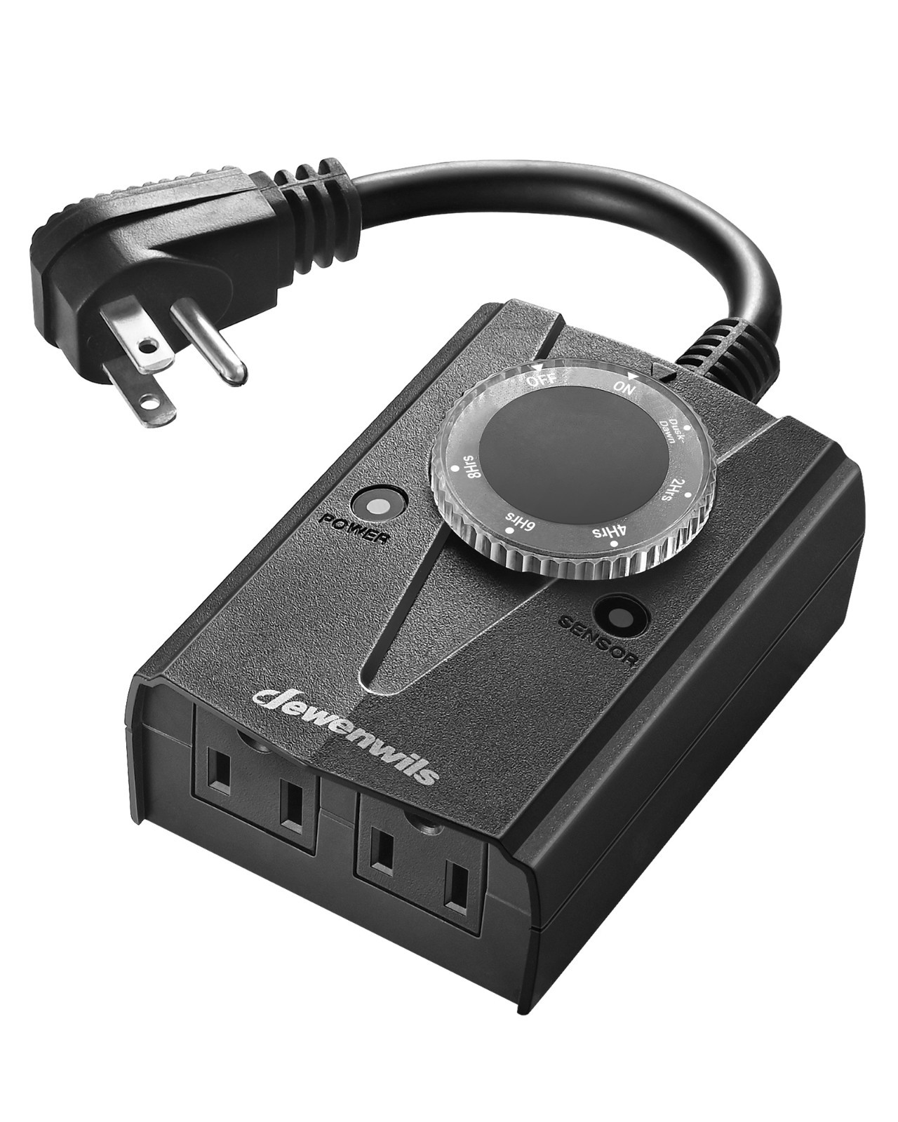 DEWENWILS Outdoor Timer Switch,Timer Outlet, Timer for Lights, Timer Switch 120V