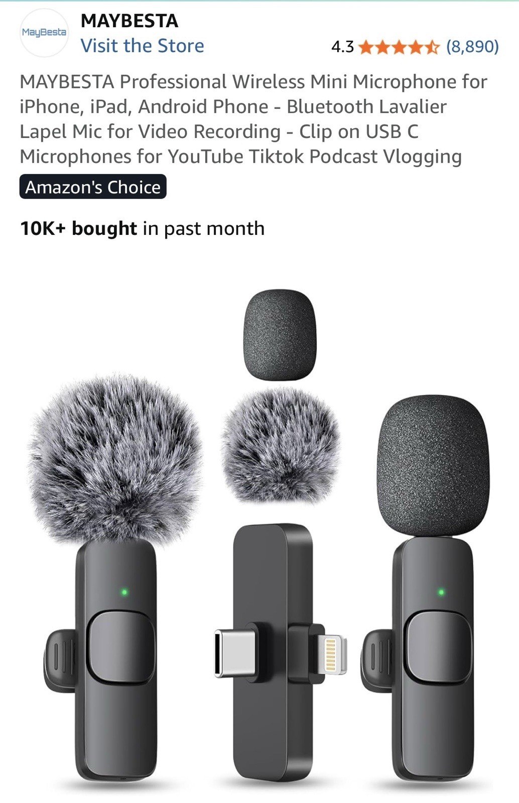 Wireless Mini Lavalier Microphone