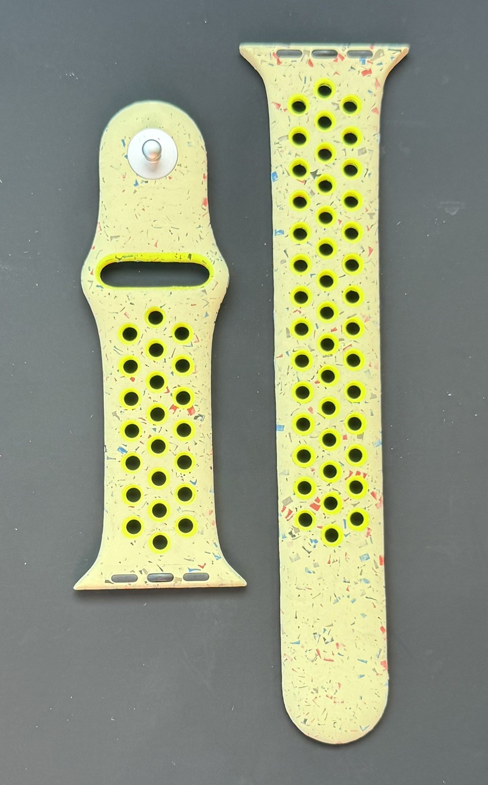 Brand New Apple Watch Nike Sport Band, Volt Splash, 46mm, M/L
