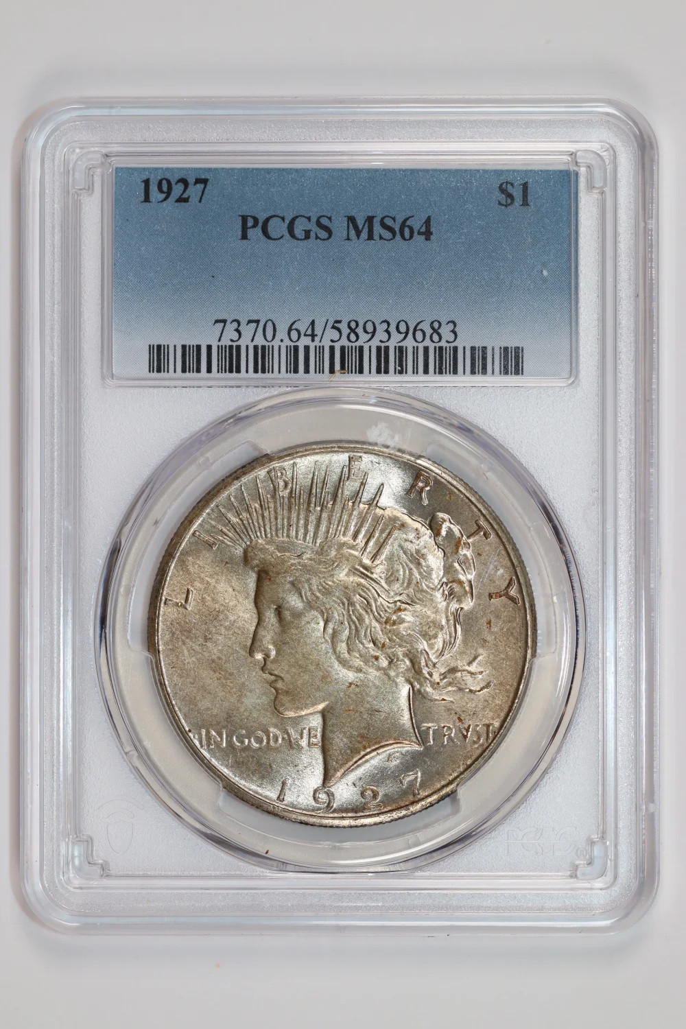 1927 PEACE DOLLAR PCGS MS64
