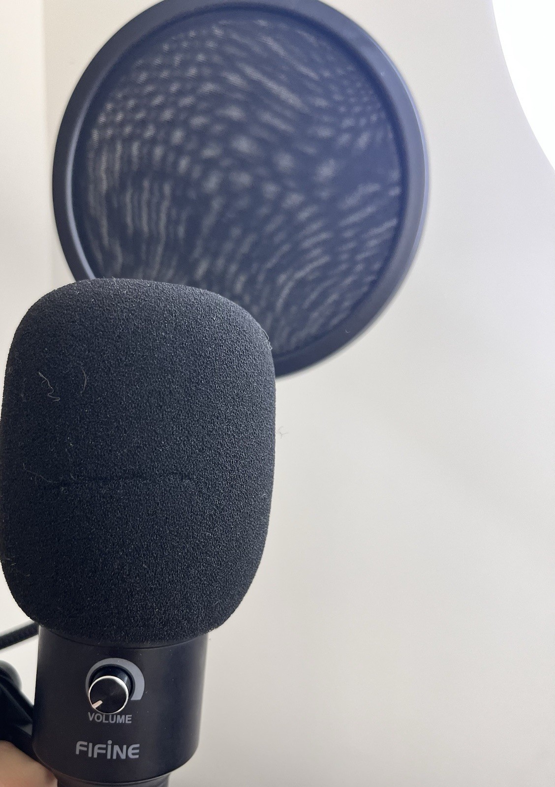 FIFINE USB Condenser Microphone with Pop Filter & Adjustable Mount