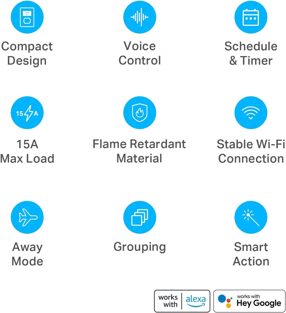 2-Pack Wi-Fi Smart Home Plug - Easy Setup, Remote Control, & Compact Design
