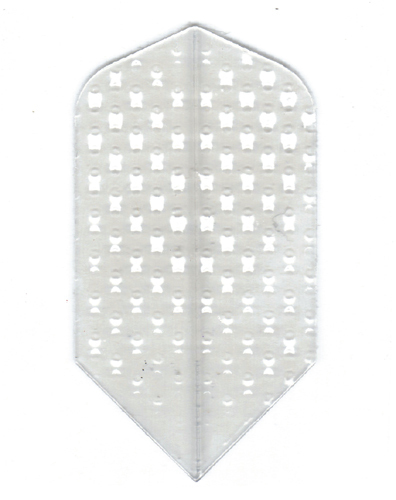 BEST Dart Flights- 5 CLEAR Embossed Amerithon Slim Sets