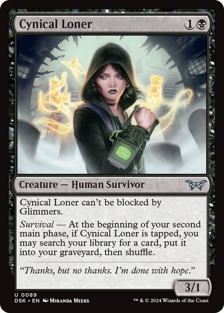 x1 Cynical Loner DSK Duskmourn MTG 89 UNCOMMON M/NM 1x