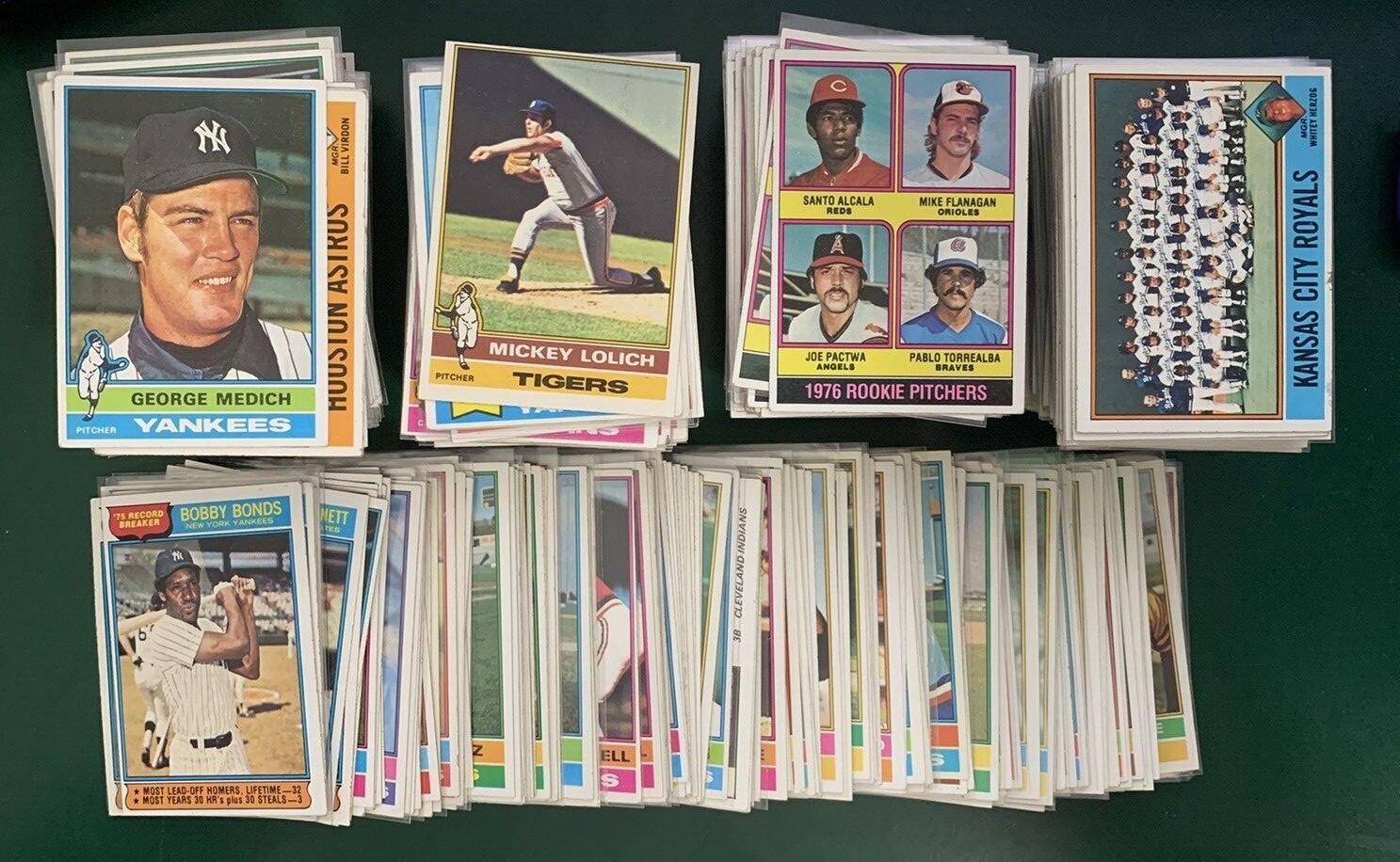 1976 Topps Baseball SET BREAK stars, commons, Hall of Famers, rookies #221-440