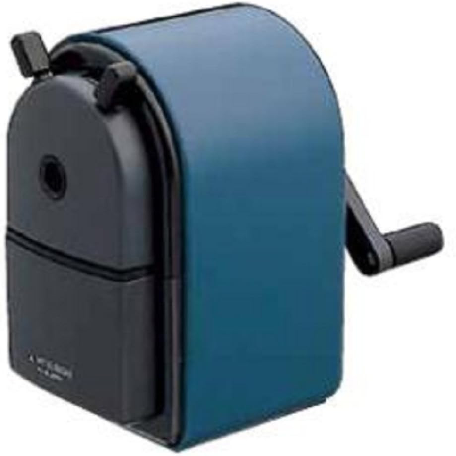 Uni KH-20 Hand Crank Wooden Pencil Sharpener - Blue (Japan Import)
