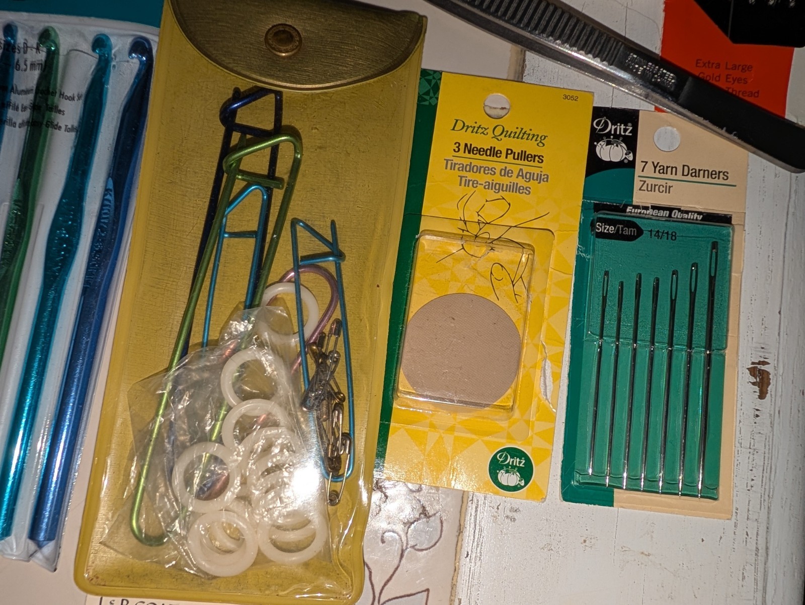 Lot Of Knitting & Crocheting Needles Vintage Boye Chiaogoo Clover & More