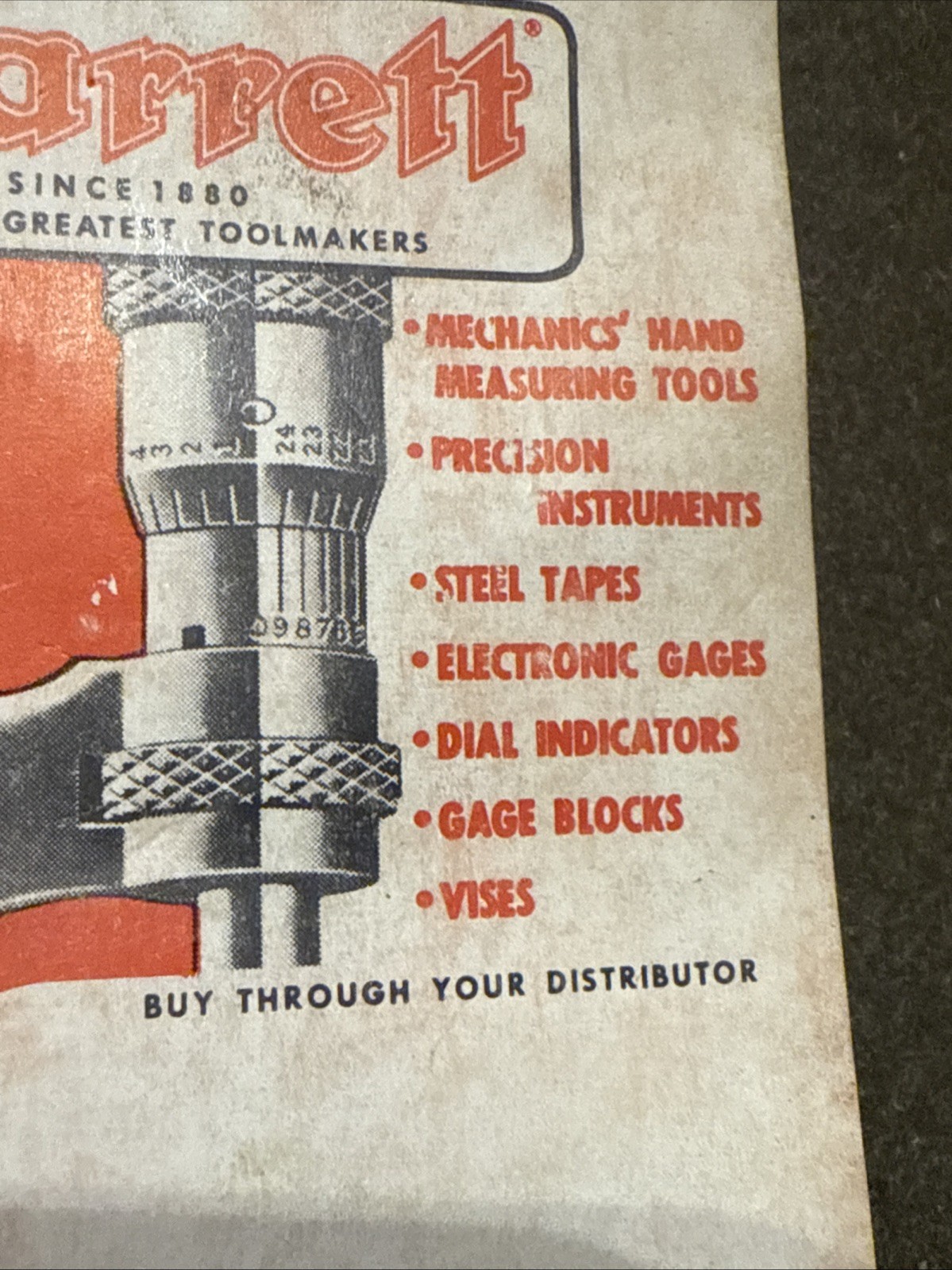 Vintage Starrett Micrometer Machinist Tool Mini Catalog 🇺🇸