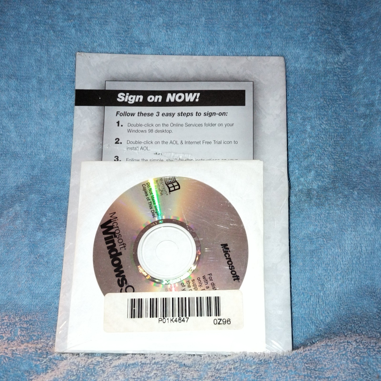 Microsoft Windows 98 First Edition OEM Operating System CD English w/ COA - NEW!