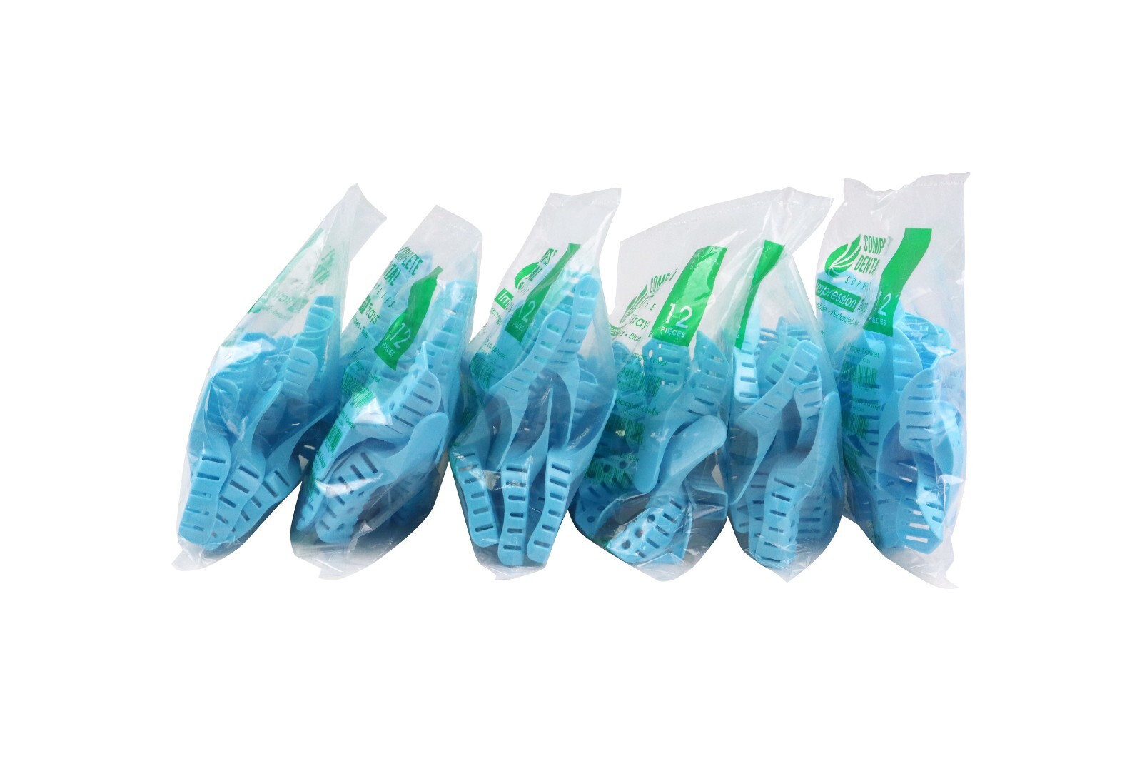 Disposable Impression Trays, Perforated # 3, Medium Upper, 12 pcs / bag.