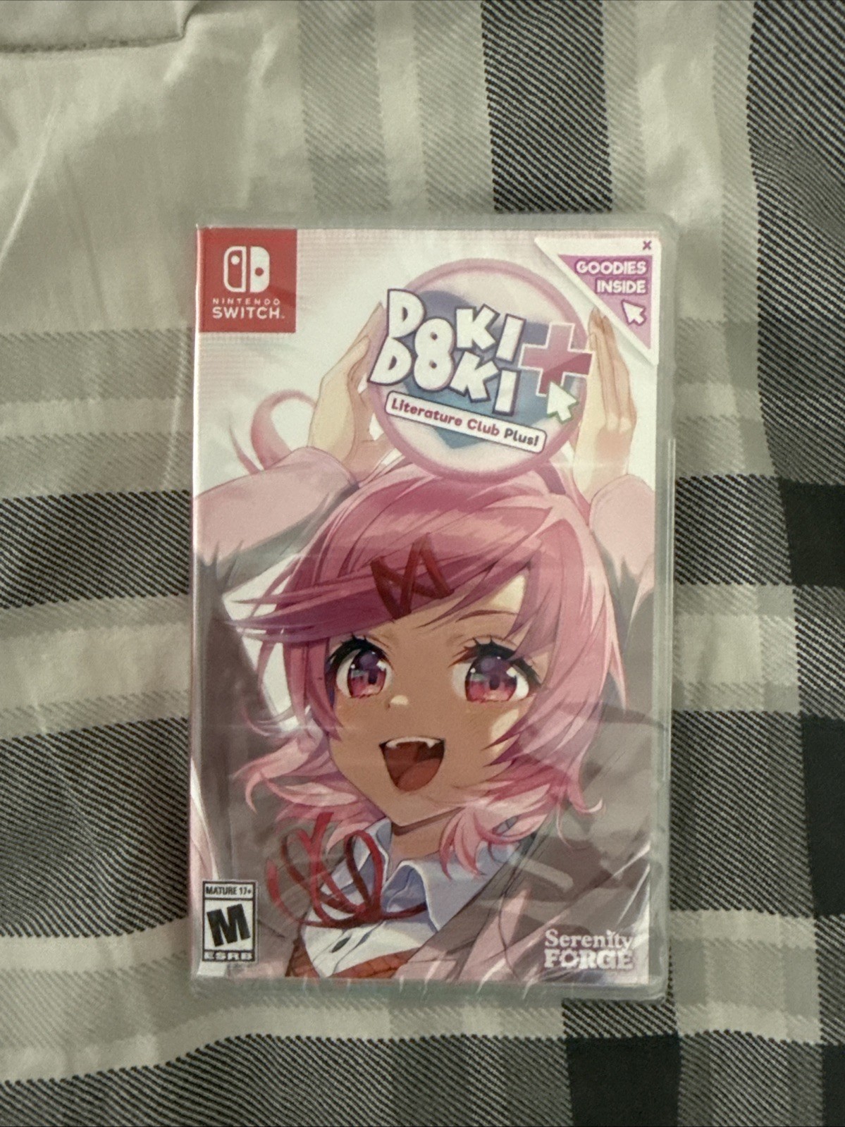 Doki Doki Literature Club! Natsuki PAX West Exclusive Nintendo Switch In Hand