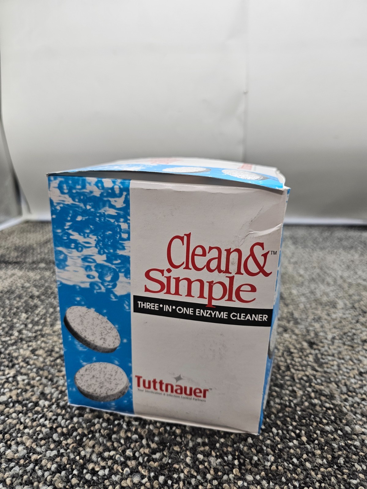 (QTY 144) Tuttnauer Clean & Simple Ultrasonic Enzymatic Solution Tablets Cleaner