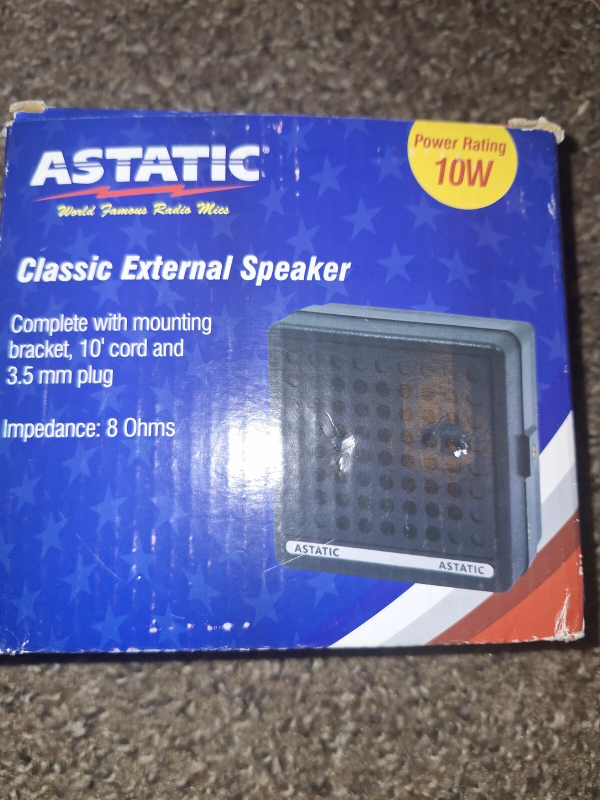 ASTATIC VS2 PRESIDENT CB HAM RADIO SCANNER EXTERNAL COMMUNICATIONS SPEAKER 10W