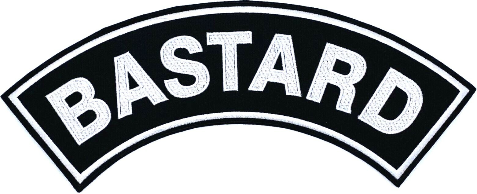BASTARD MOTORCYCLE BIKER ROCK PUNK JACKET VEST 11" ROCKER PATCH BL-31