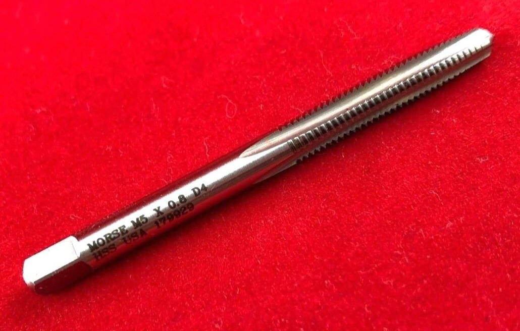 M5 X 0.8 5MM Taper Tap HSS Morse MT3838150 Starter Tap 4FL RH D4 USA Metric