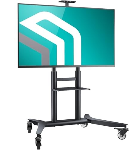 Mobile TV Stand on Wheels for 55-90 Inch Screen, max Load 198 lbs, TS1871-B