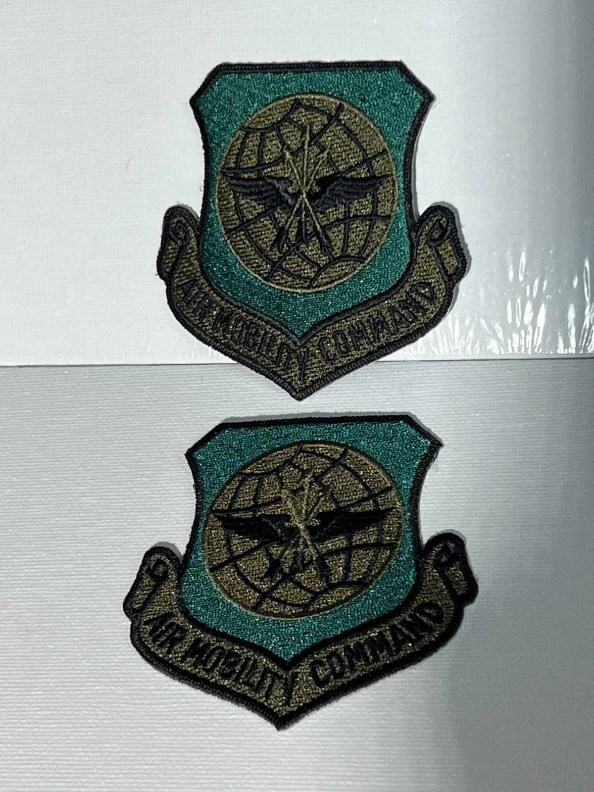US AIR FORCE ISSUE AIR MOBILITY COMMAND PATCHES 2 EACH