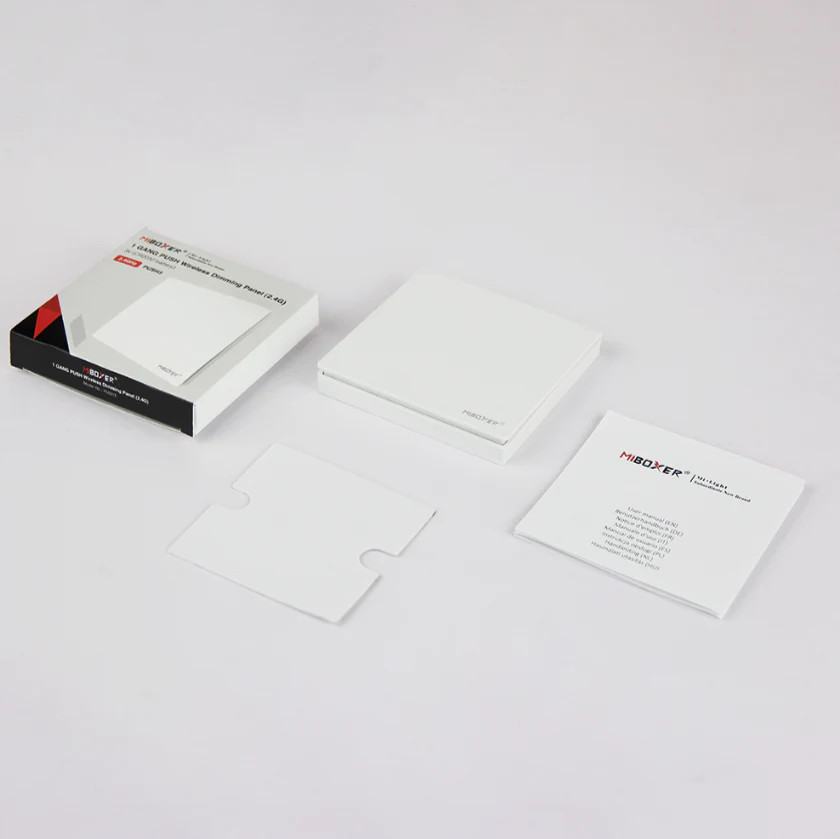 Miboxer 1 GANG PUSH Wireless Dimming Panel (2.4GHz)