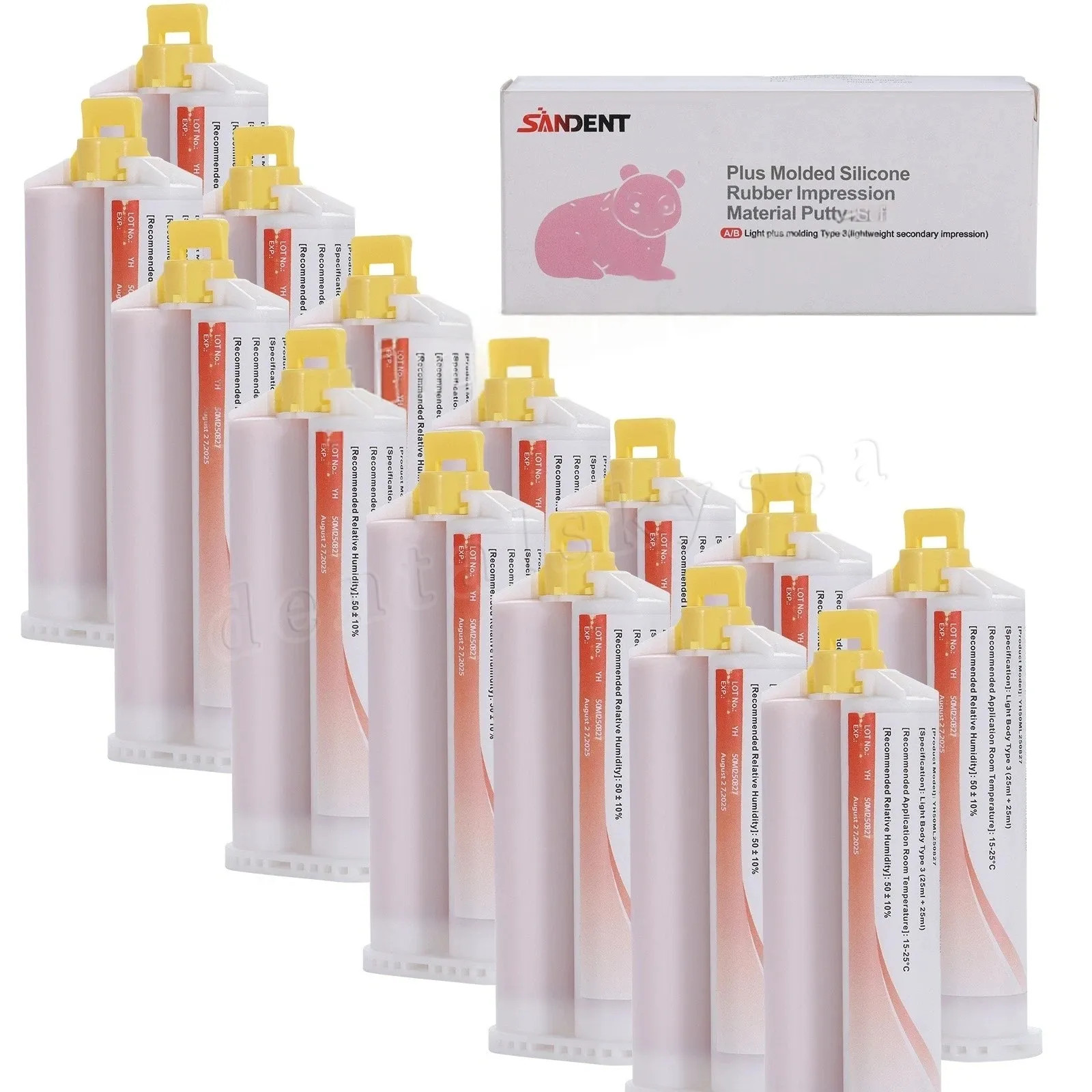 Light BODY FAST SET VPS PVS Dental Impression Material Set 50ML Cartridges