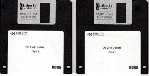 Korg Trinity System ROM Version 2.4.1 Operating System Disk Set (Newest)