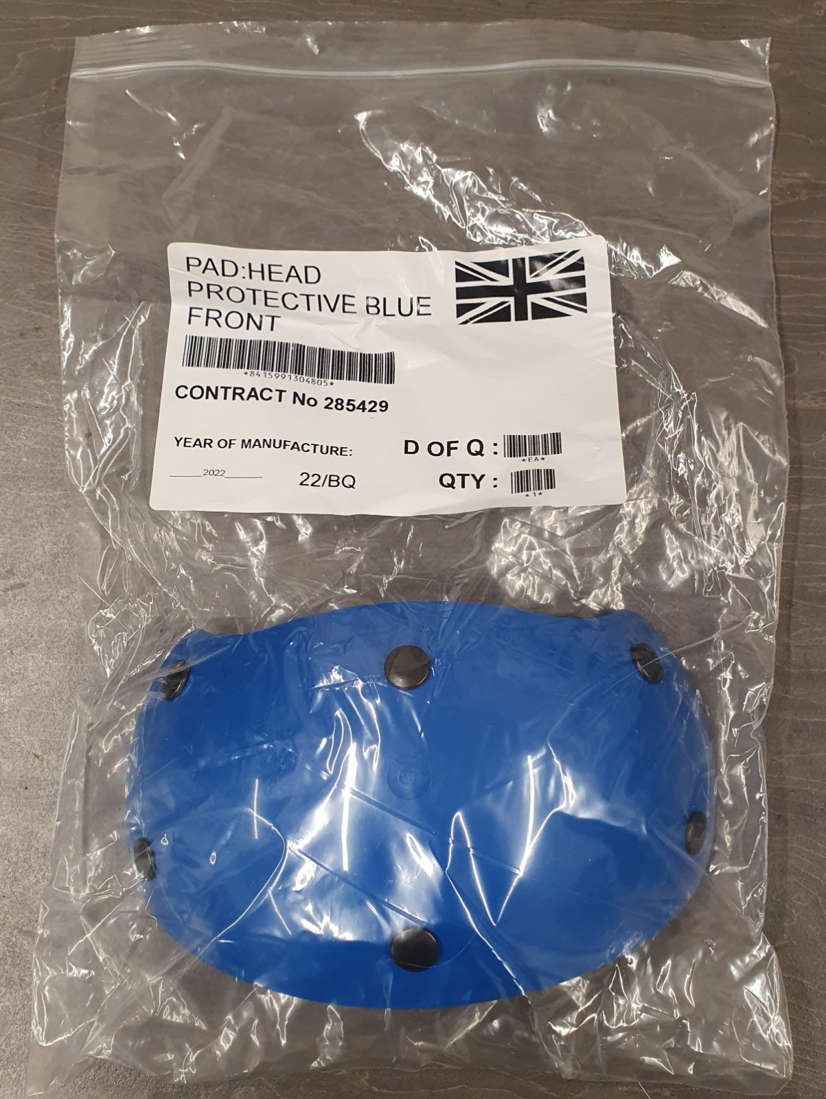 Flight Deck Crewman's MK7 Blue Front Helmet Head Pad (still56)