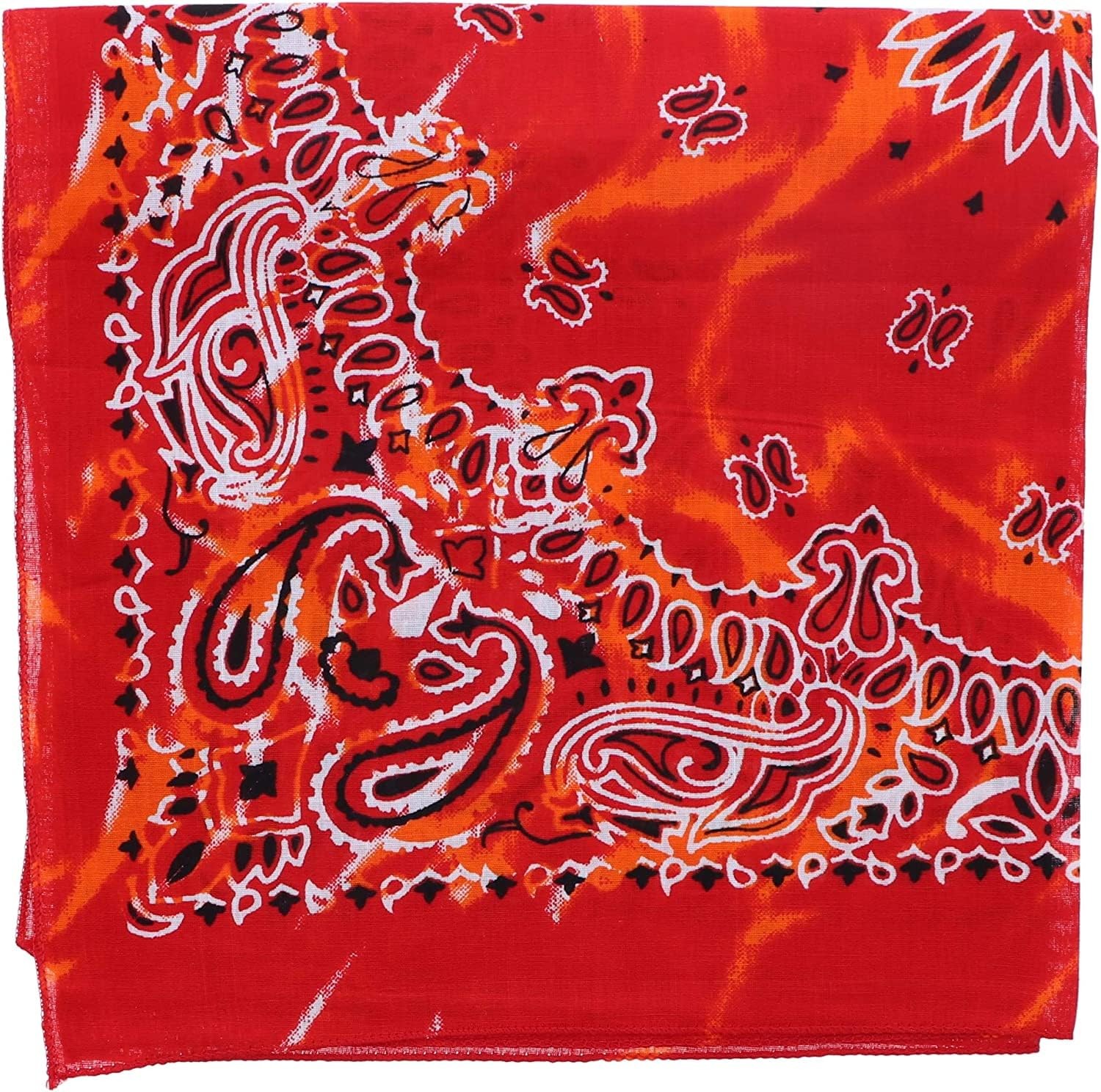 Modern Tie Dye Bandana-Red