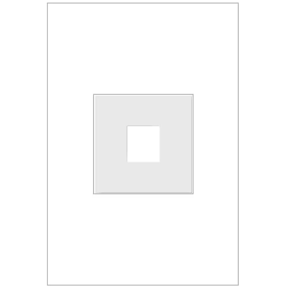 Adorne 1-Gang 1-Port Keystone Wall Plate, White (1-Pack)
