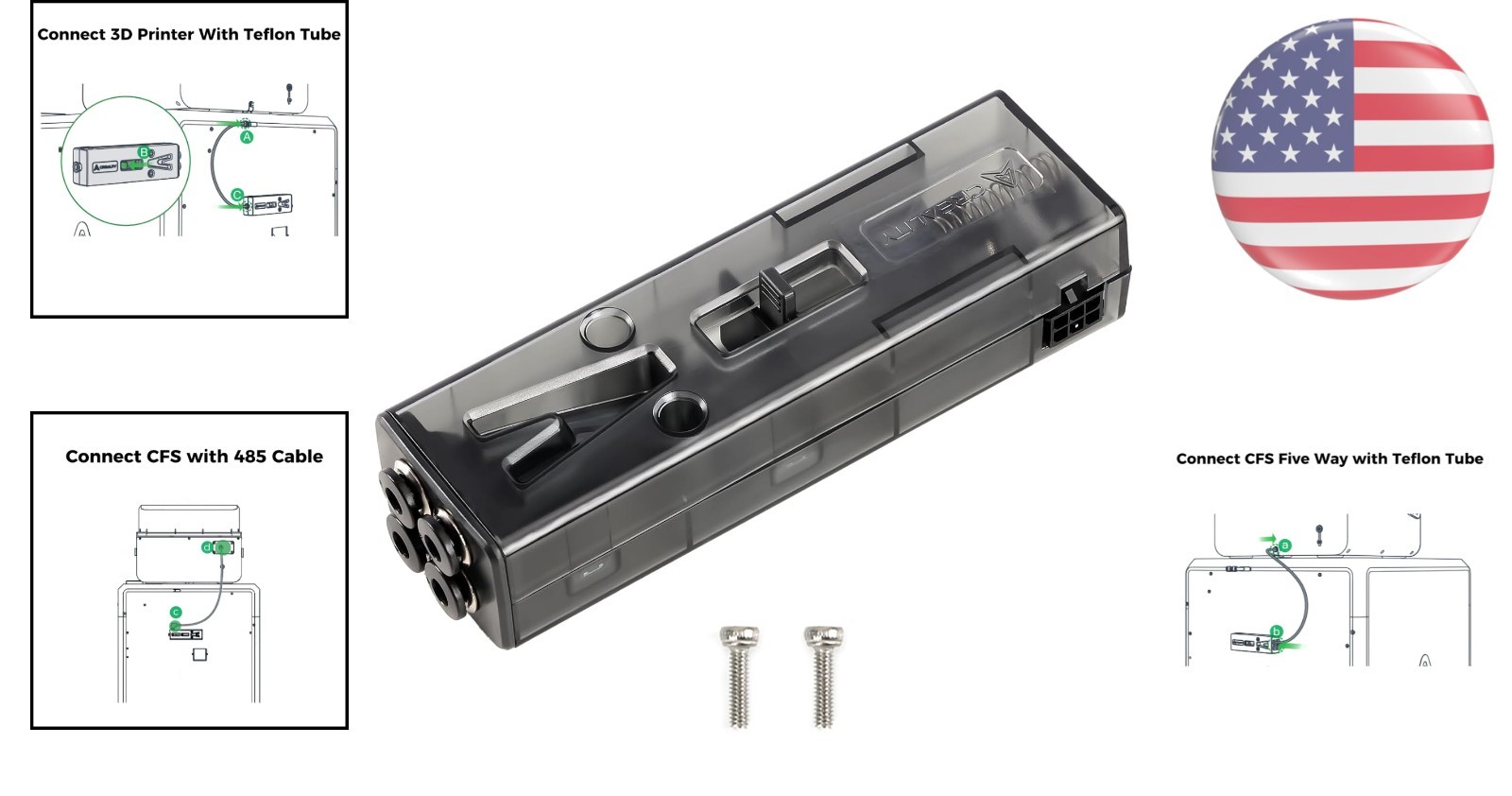 Smart 4 CFS Filament Buffer for K2 Plus & Combo Printers - Accessory!