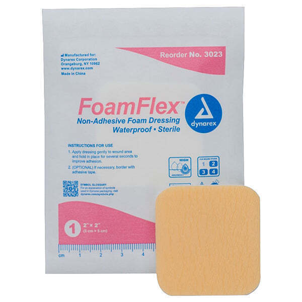 Hospital Grade Foam Flex Non-Adhesive Waterproof Foam Dressings 3023 25%OFF &