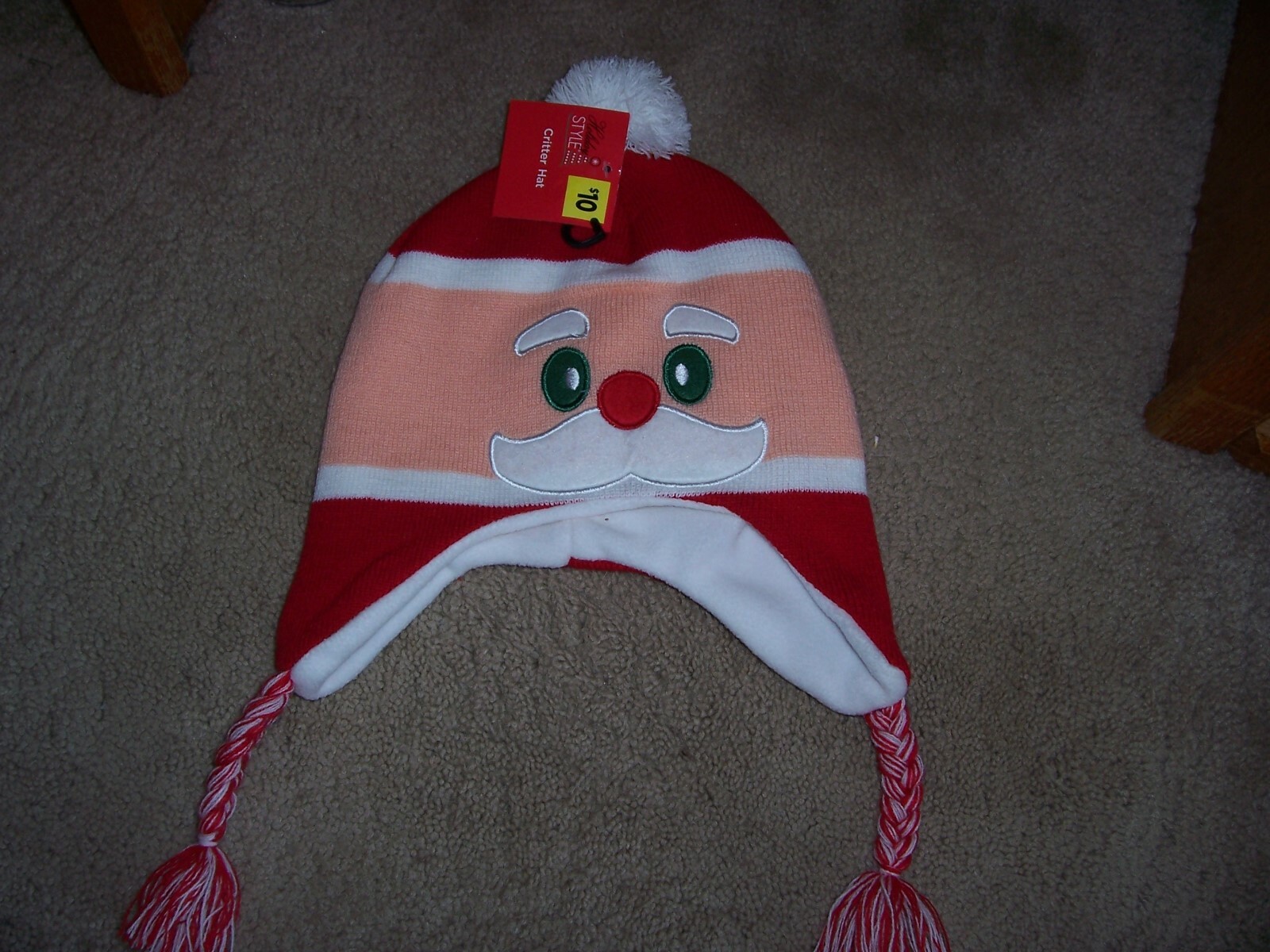 NWT Boys or Girls SANTA STOCKING HAT One Size Adorable! #2