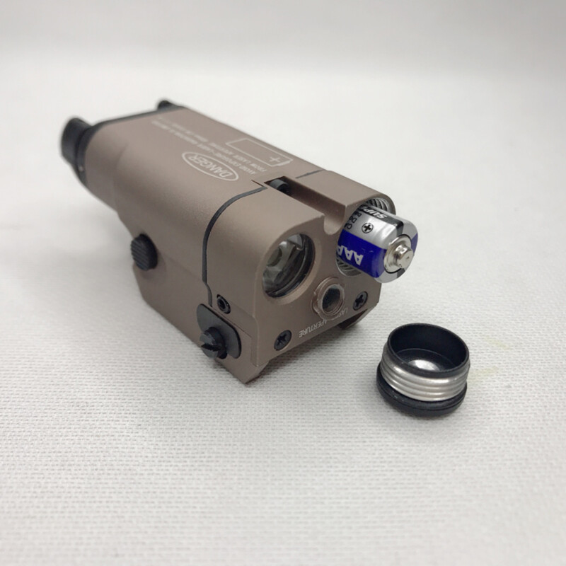 XC2 Tactical Light Compact Flashlight for 20mm With Red Dot Laser