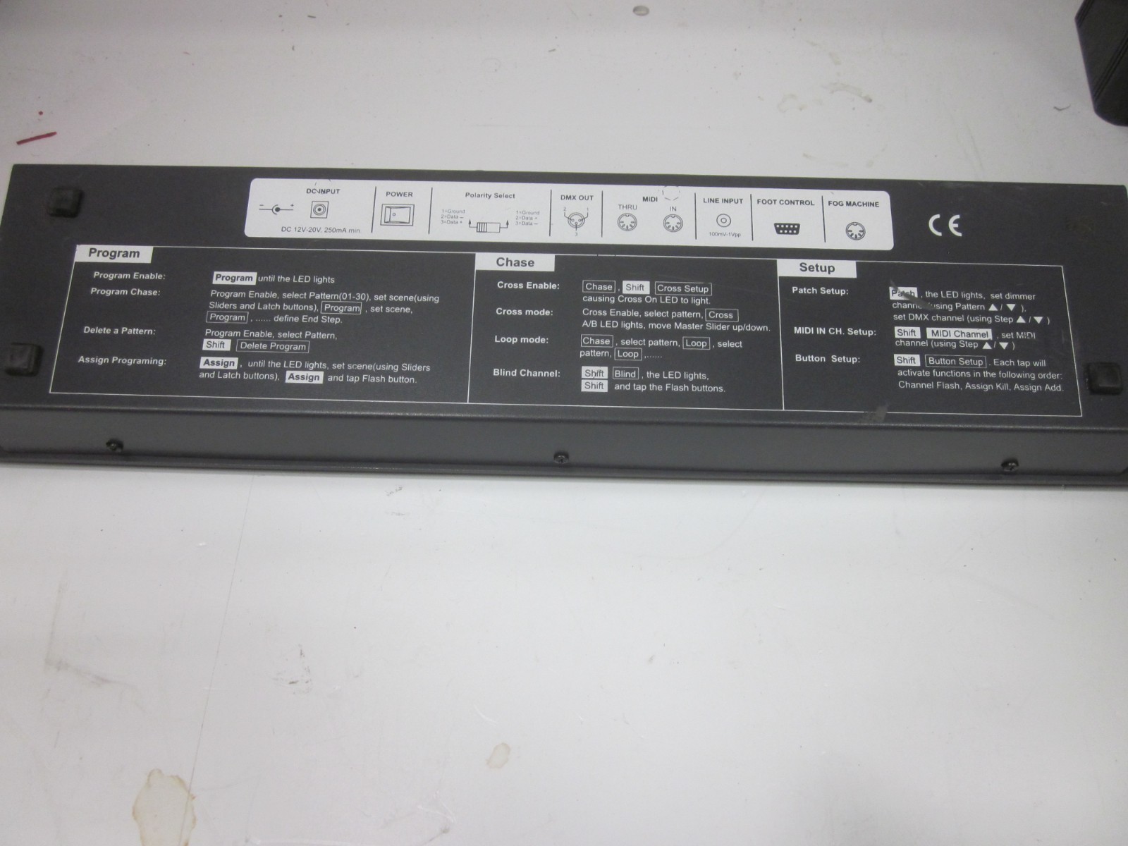 AMERICAN DJ LIGHTSTATION Universal DMX Lighting Controller -includes AC Adapter