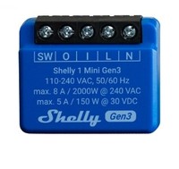 Shelly · Flush Mount·""1 Mini Gen. 3""· Relay· Max· Wi-Fi Controlled