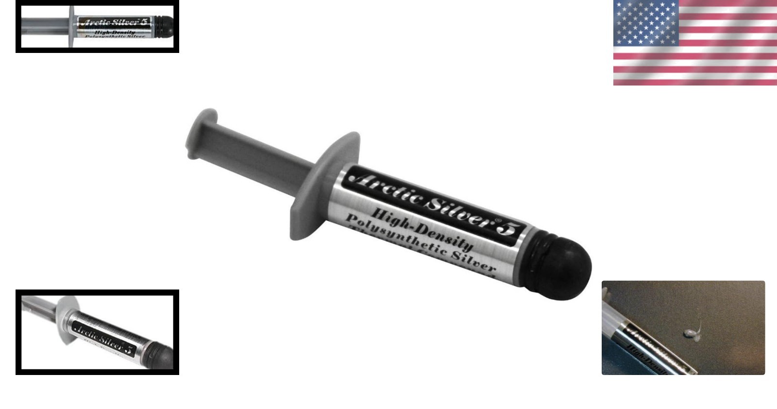 99.9% Pure Silver 3.5g Arctic Silver 5 Thermal Paste - Long-Lasting Performance