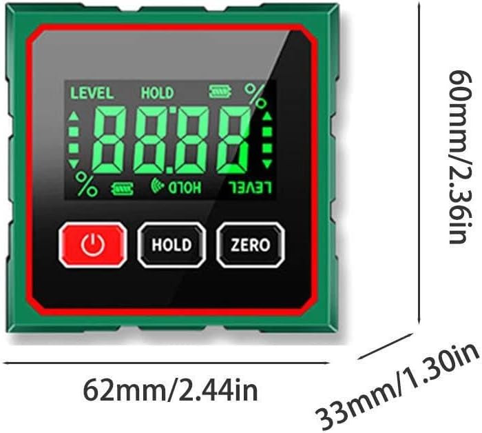 Digital Angle Finder with Electronic Laser - 4-side Strong Magnetic Angle Gauge~