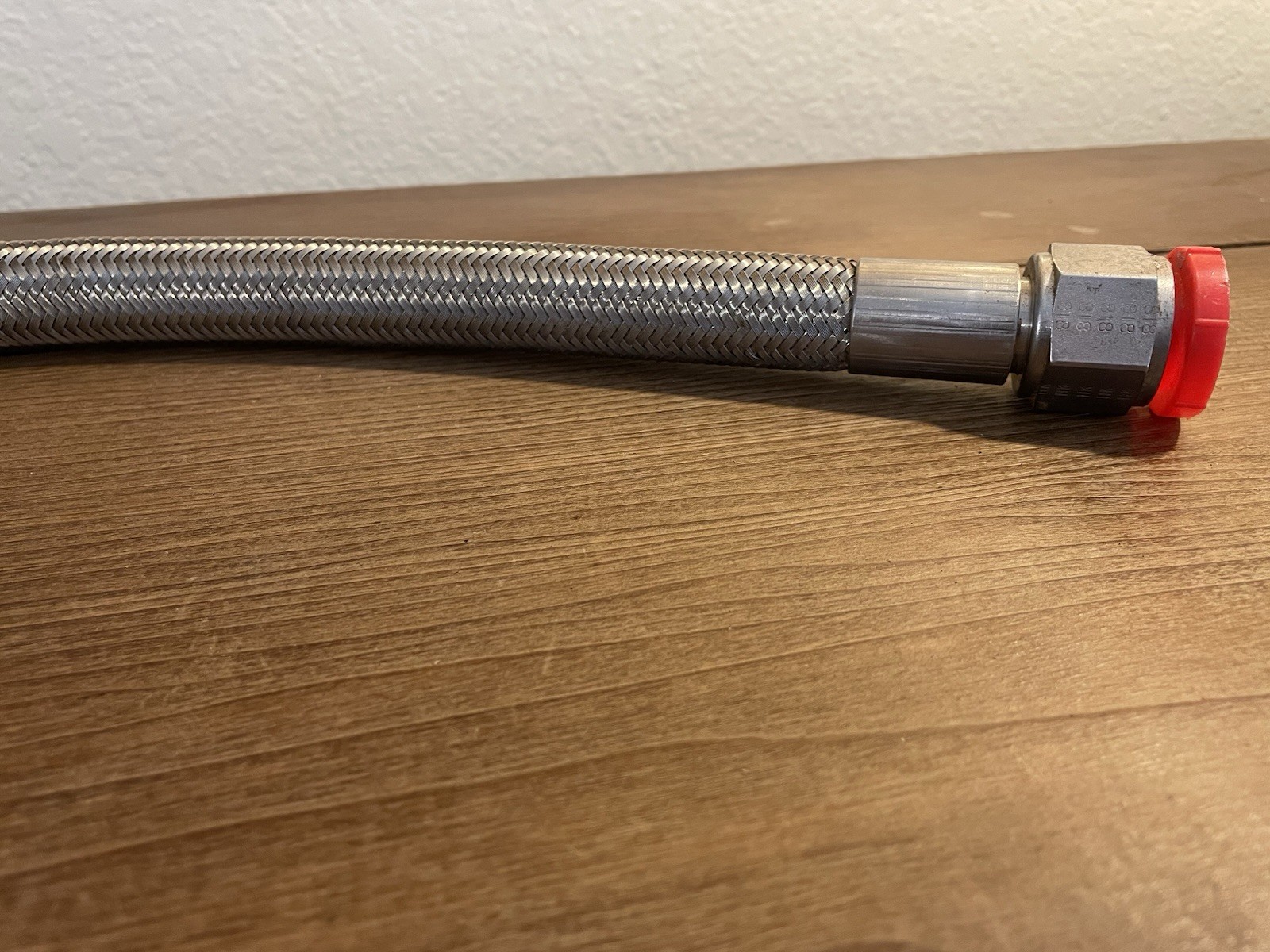 One 2ft/24 Inch Braided Stainless Steel Conduit 5/8 Inch Interior Diameter