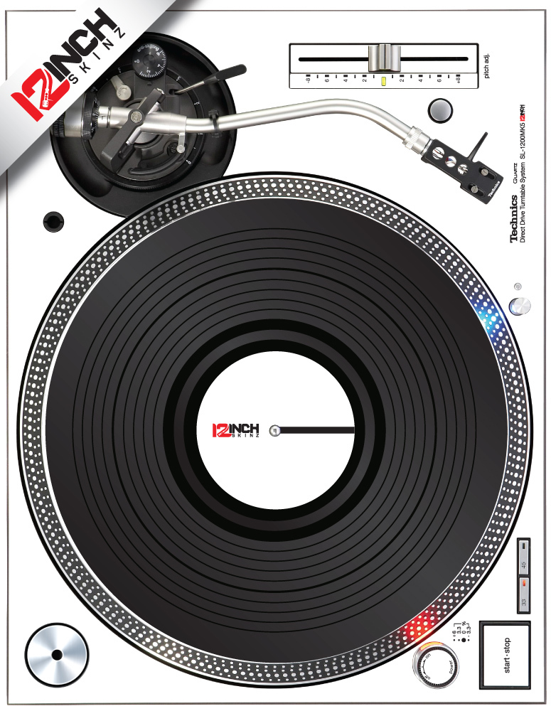 TECHNICS 1200 MK5/3D SKIN - WHITE  (pair)
