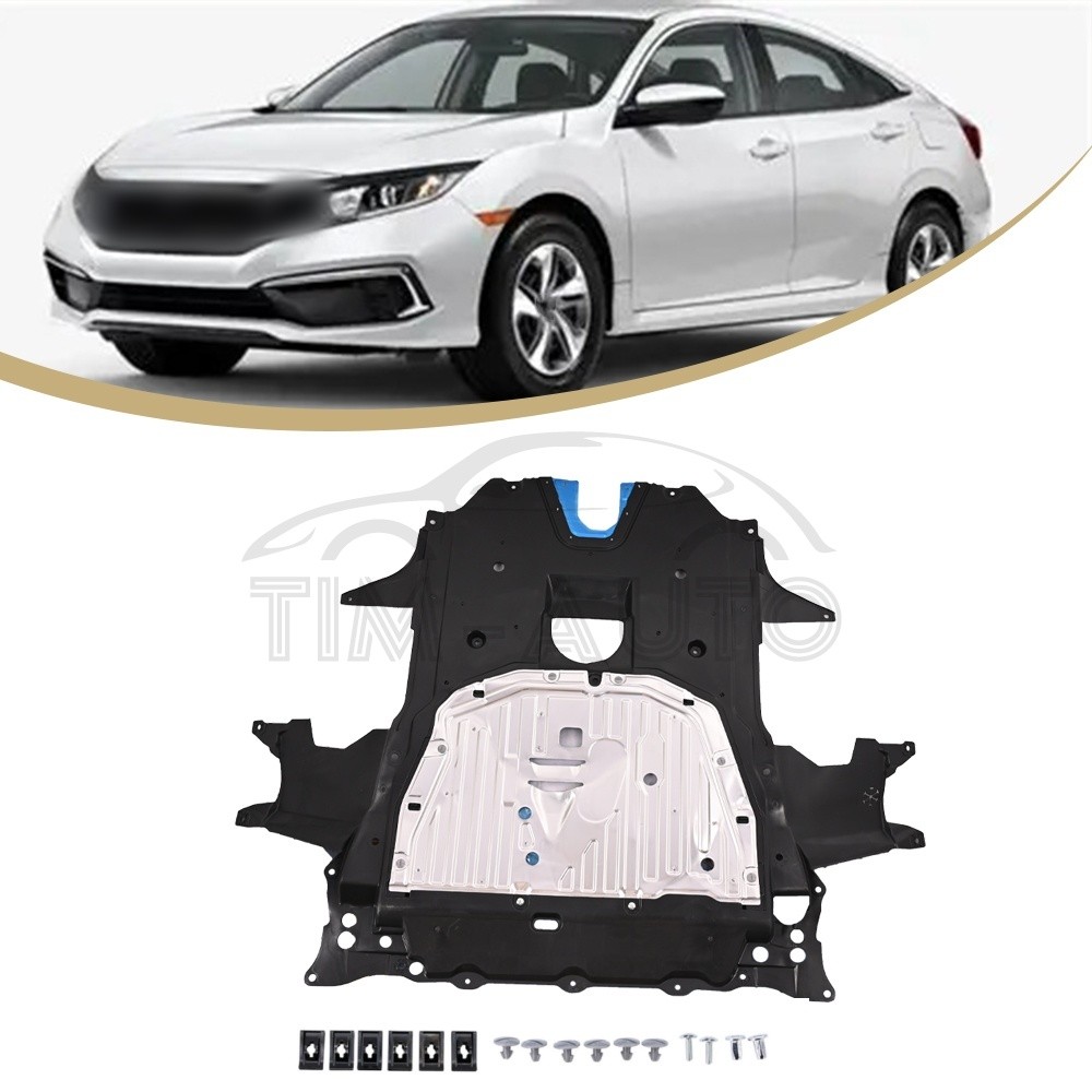 For 2016-2021 Honda Civic Under Engine Lower Cover Splash Shield Mud Guard