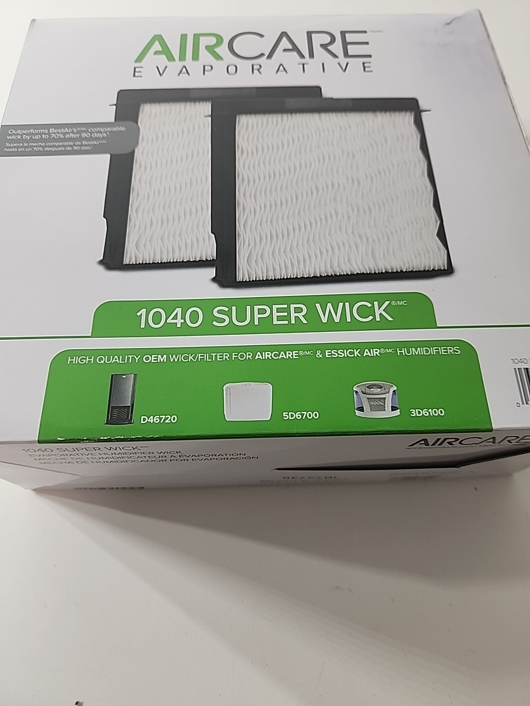 Aircare Evaporative 1040 Super Wick Humidifier Filter (2 Pack)