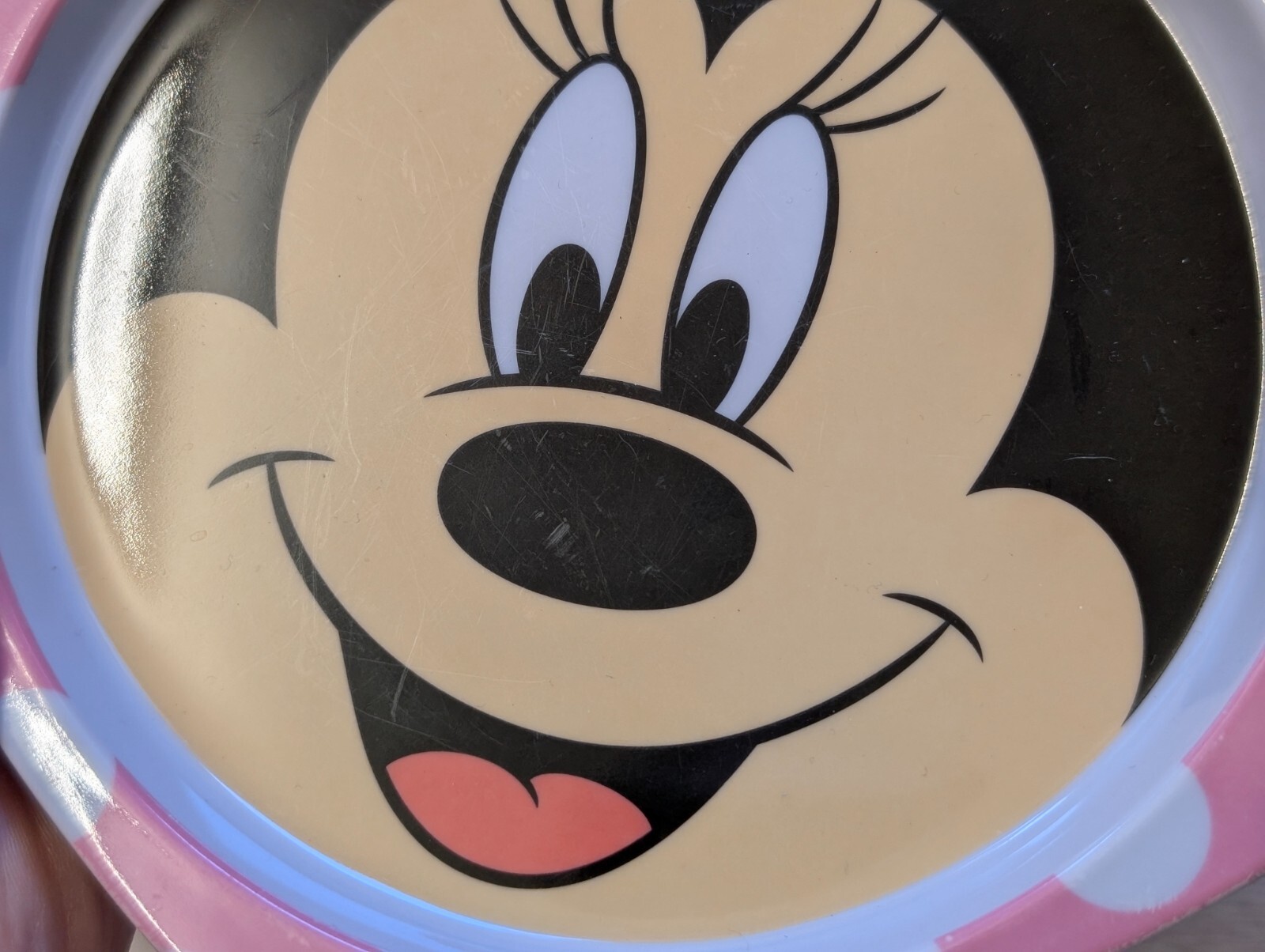 Disney Store mickey and minnie mouse plastic childrens plates