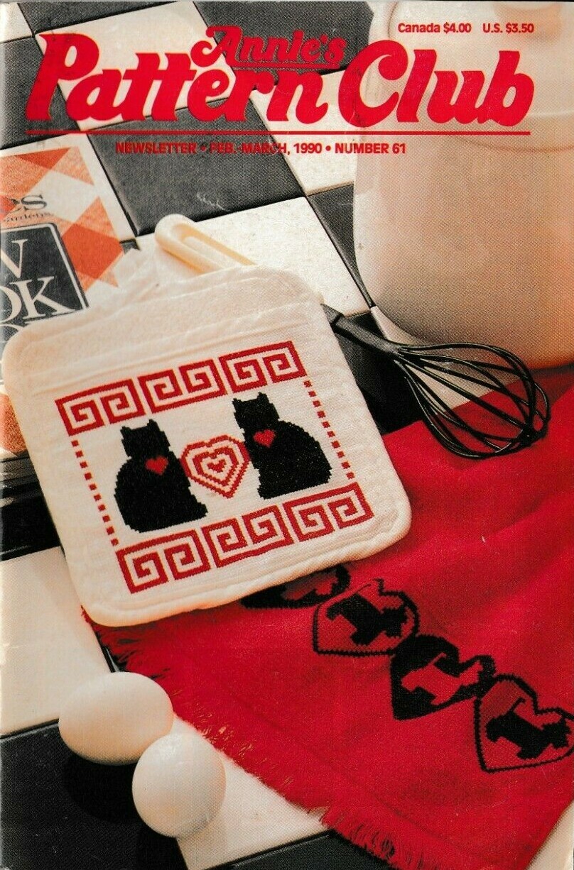 Annie's Pattern Club Newsletter Magazine | February-March 1990 No. 61