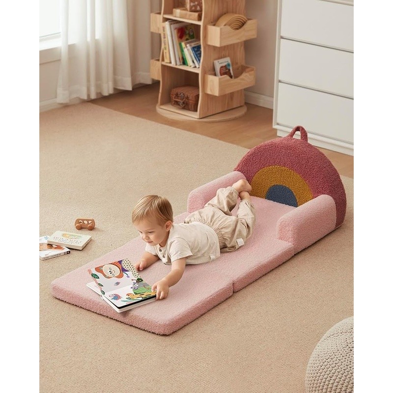Toddler Sofa Chair Convertible Lounger Kids 1.5-4 Years Lightweight Portable New
