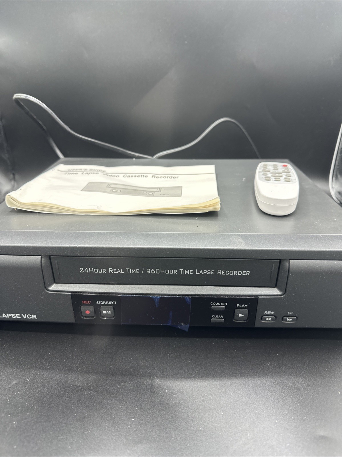 NEW- Time Lapse VCR TLR-1280 NTSC System- Digital LED- Manual- Remote- READ DESC
