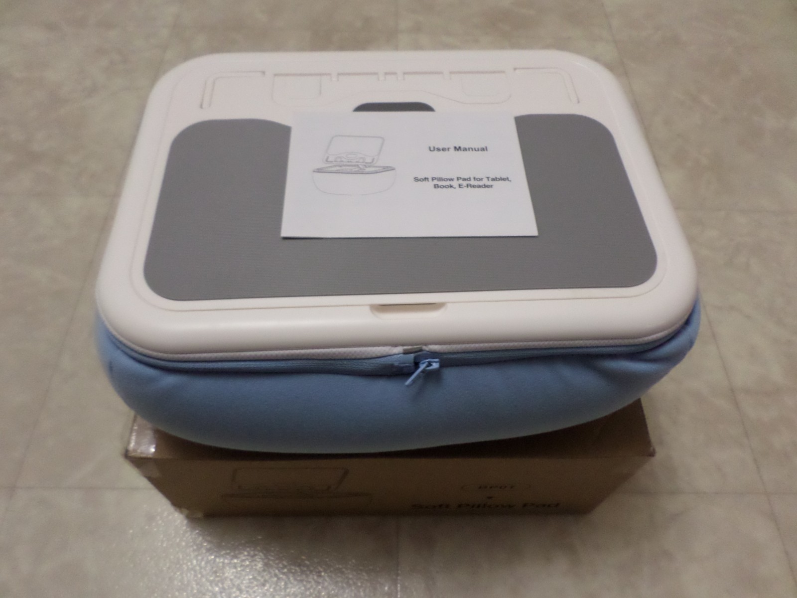 Soft Pillow Pad for Tablet, Book, E Reader BP01 NEW Open Box